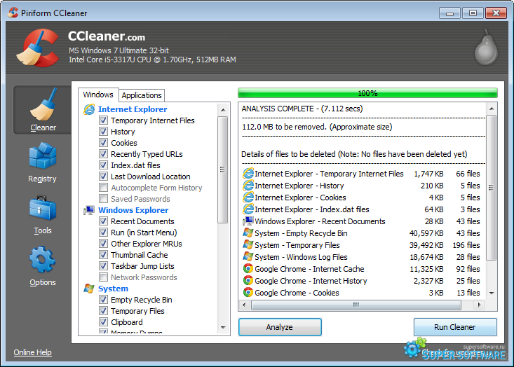 �������� ccleaner